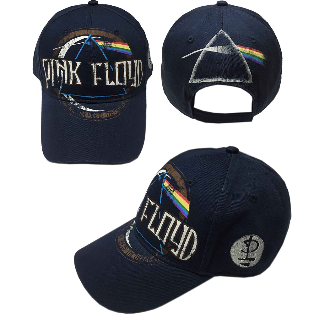 PINK FLOYD - Dark Side of the Moon Album Distressed Navy - modrá šiltovka