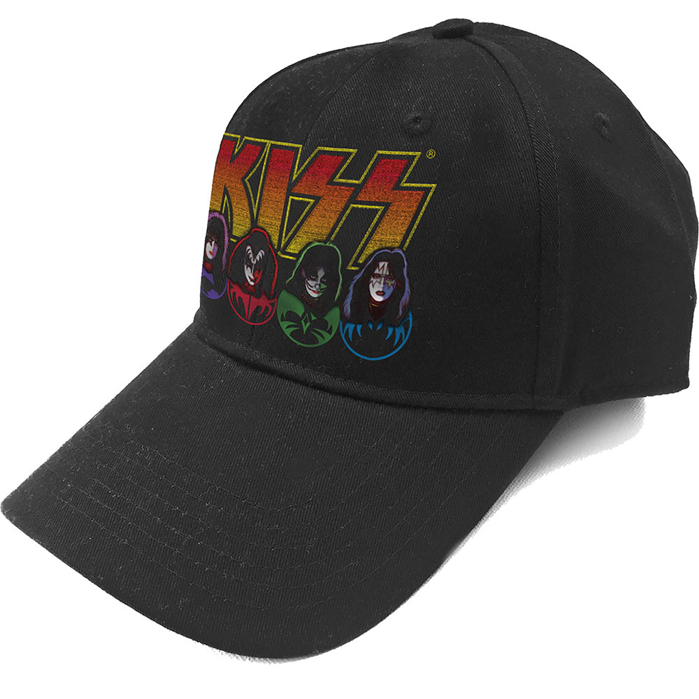 KISS - Logo Faces & Icons - čierna šiltovka