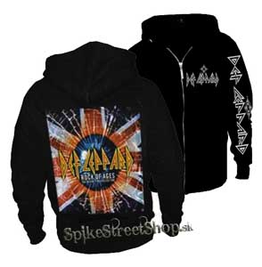 DEF LEPPARD - čierna pánska mikina na zips