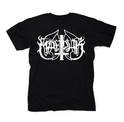 MARDUK - Logo White - čierne detské tričko