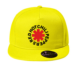 RED HOT CHILI PEPPERS - Asterix Logo Red Black - žltá šiltovka model "Snapback"