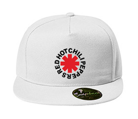RED HOT CHILI PEPPERS - Asterix Logo - biela šiltovka model "Snapback"