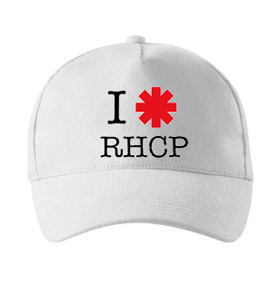 I LOVE RED HOT CHILI PEPPERS - biela šiltovka (-30%=AKCIA)
