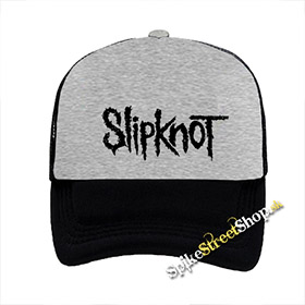 SLIPKNOT - Logo - šedočierna sieťkovaná šiltovka model "Trucker"
