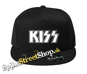 KISS - Logo White - čierna šiltovka model "Snapback"