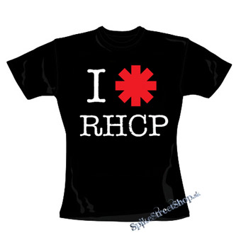 I LOVE RED HOT CHILI PEPPERS - čierne dámske tričko