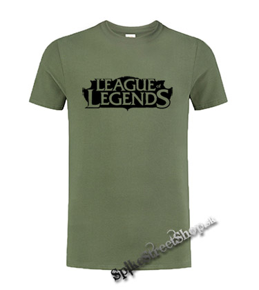 LEAGUE OF LEGENDS - Logo LOL Symbol - olivové pánske tričko