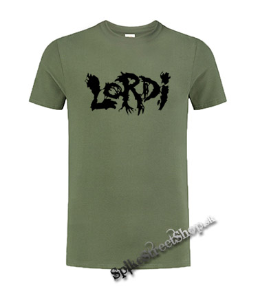 LORDI - Logo - olivové pánske tričko