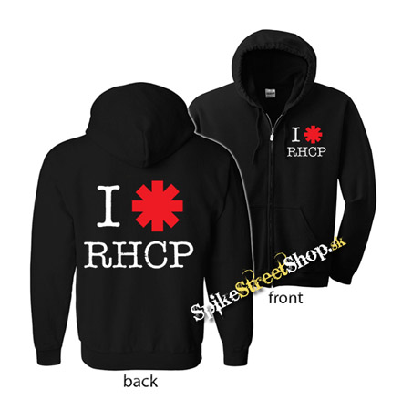I LOVE RED HOT CHILI PEPPERS - mikina na zips