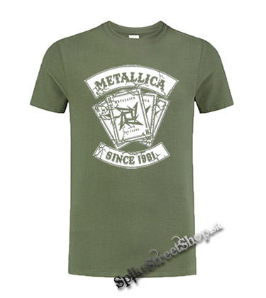 METALLICA - Since 1981 - olivové pánske tričko