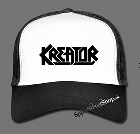 KREATOR - Logo Black - čiernobiela sieťkovaná šiltovka model "Trucker"