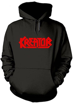 KREATOR - Logo Red - čierna pánska mikina