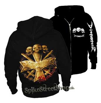 DISMEMBER - čierna pánska mikina na zips
