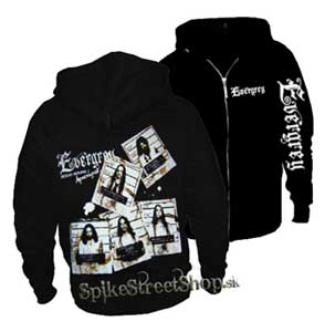 EVERGREY - čierna pánska mikina na zips