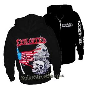 EXPLOITED - Anarchy in America - čierna pánska mikina na zips