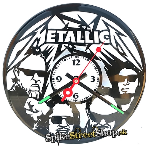 METALLICA - Band 2 - vinylové nástenné hodiny
