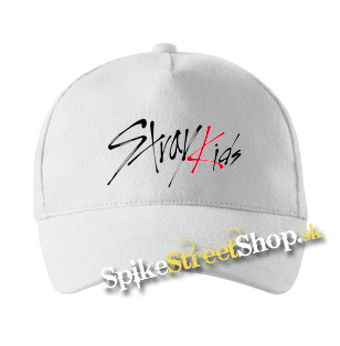 STRAY KIDS - Logo Black Red - biela šiltovka (-30%=AKCIA)