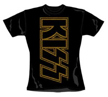 KISS - Glam King Skinny Fit - čierne dámske tričko