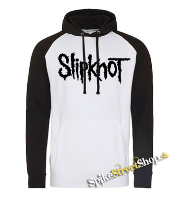 SLIPKNOT - Logo - čiernobiela pánska mikina