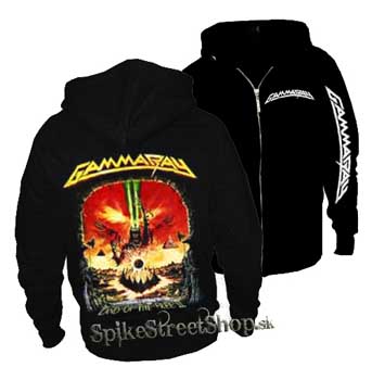 GAMMA RAY - Land Of The Free II - čierna pánska mikina na zips