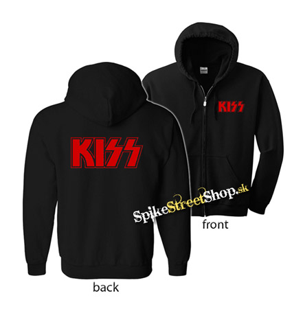 KISS - Logo Red - mikina na zips