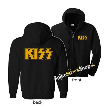 KISS - Logo Yellow - mikina na zips