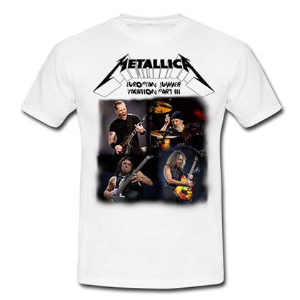 METALLICA - European Summer Vacation - biele detské tričko