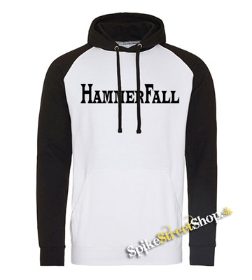 HAMMERFALL - Logo - čiernobiela pánska mikina
