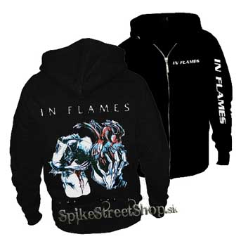 IN FLAMES - Come Clarity - čierna pánska mikina na zips