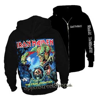 IRON MAIDEN - The Final Frontier - čierna pánska mikina na zips