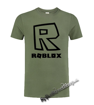 ROBLOX - Znak & Symbol - olivové pánske tričko