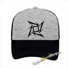 METALLICA - Ninja Crest - šedočierna sieťkovaná šiltovka model "Trucker"