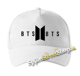 BTS - BANGTAN BOYS - Logo - biela šiltovka (-30%=AKCIA)