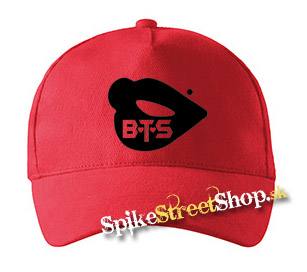 BTS - BANGTAN BOYS - Lips - červená šiltovka (-30%=AKCIA)