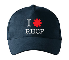 I LOVE RED HOT CHILI PEPPERS - tmavomodrá šiltovka (-30%=AKCIA)