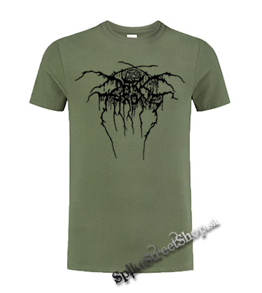 DARKTHRONE - Logo - olivové detské tričko