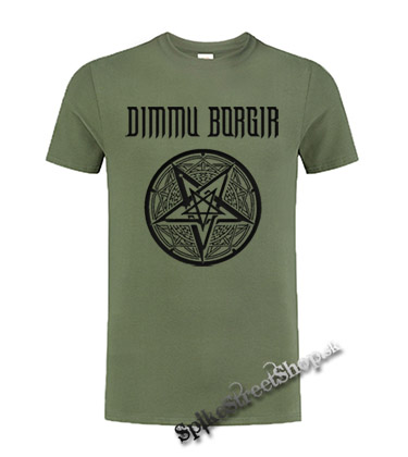 DIMMU BORGIR - Pentagram - olivové detské tričko