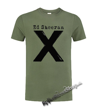ED SHEERAN - X - olivové detské tričko