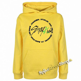 STRAY KIDS - Oddinary Circle Names - žltá pánska mikina