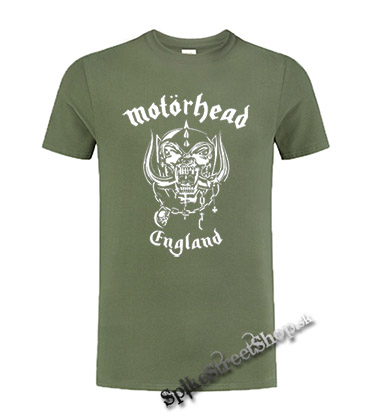 MOTORHEAD - England - olivové detské tričko
