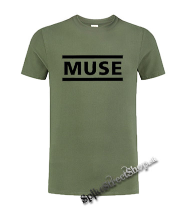 MUSE - Logo - olivové detské tričko