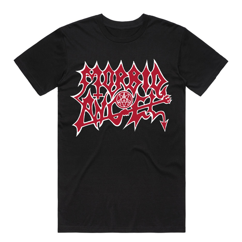 MORBID ANGEL - Logo Red White - čierne detské tričko