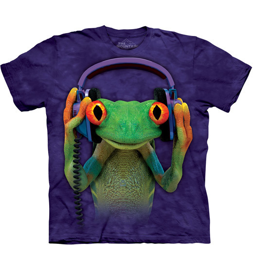 DJ MIER - 3D detské fialové tričko od značky THE MOUNTAIN