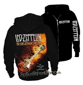 LED ZEPPELIN - The Song Remains - čierna pánska mikina na zips