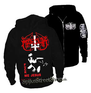 MARDUK - Fuck Me Jesus - čierna pánska mikina na zips