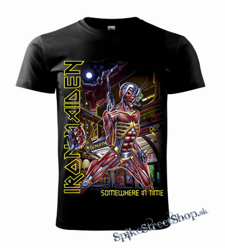 IRON MAIDEN - Somewhere In Time - čierne pánske tričko