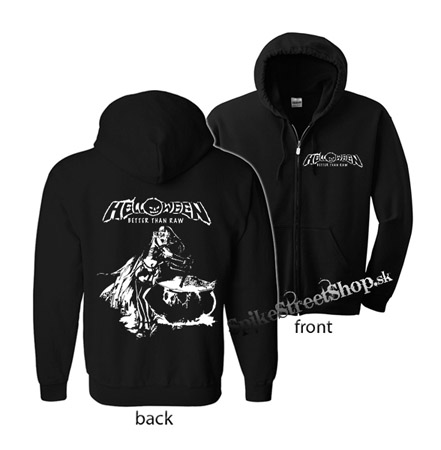 HELLOWEEN - Better Than Raw - čierna detská mikina na zips