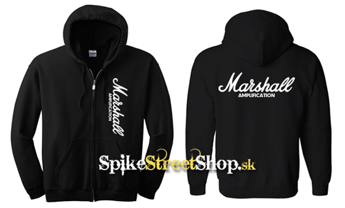 MARSHALL - čierna detská mikina na zips