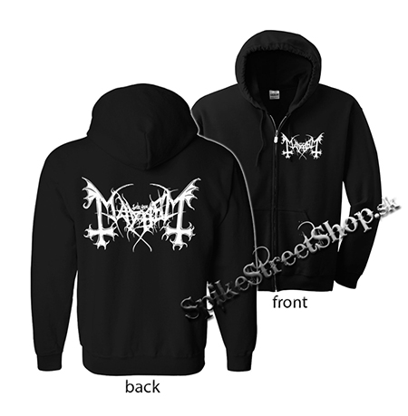 MAYHEM - Logo - čierna detská mikina na zips