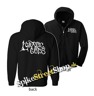 LUNATIC GODS - Logo - čierna detská mikina na zips